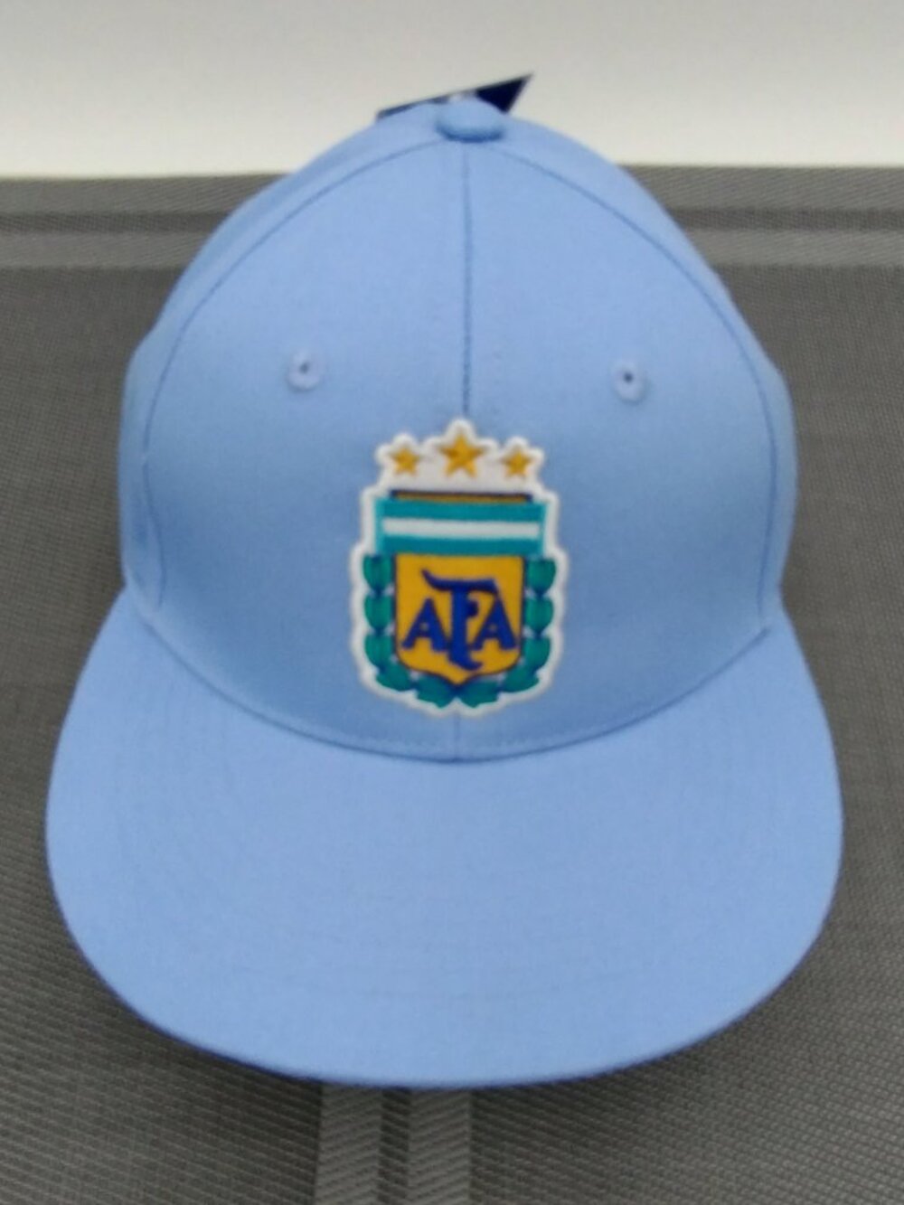 AFA Argentina Messi Light Blue 3 Star Embroidered Hat NWT